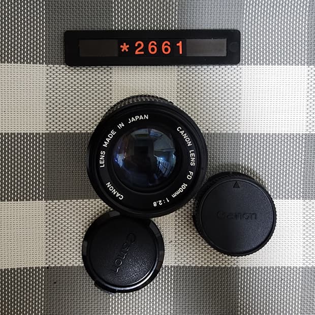 캐논 FD 마운트 100mm 2.8 광각렌즈