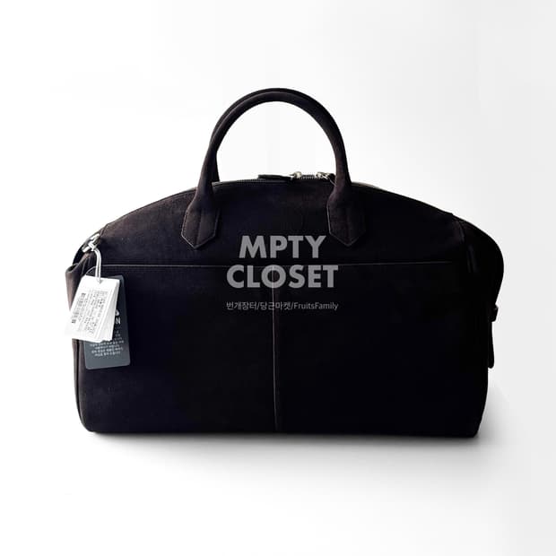 타임옴므 스웨이드 포켓 더플백 다크브라운