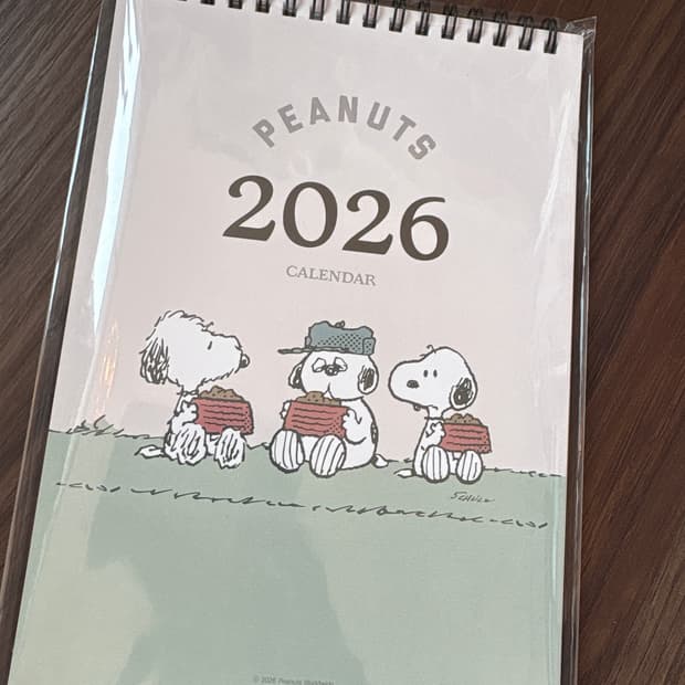 스누피 빈티지 2026 달력 캘린더