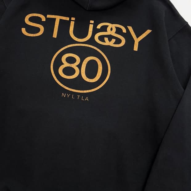 Stussy 스투시 00s SS 리플렉티브 로고 후드티