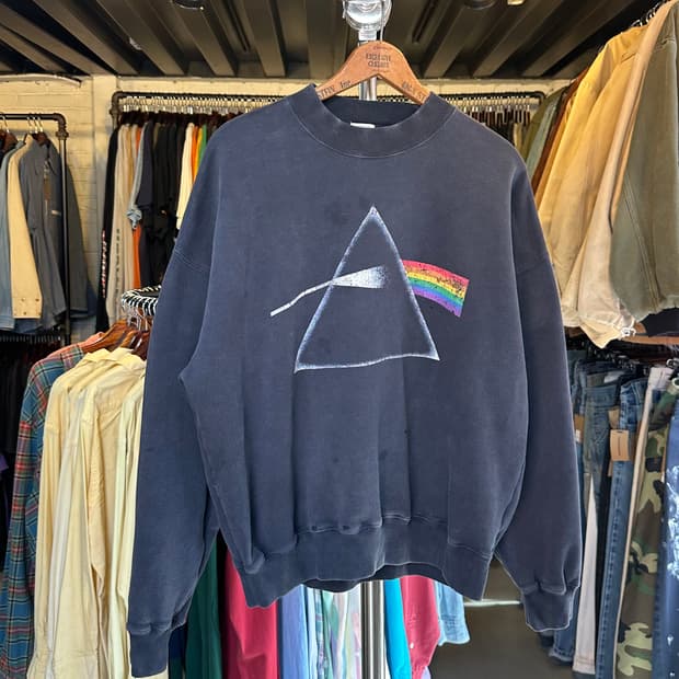 핑크플로이드 락밴드 페이드 스웻셔츠