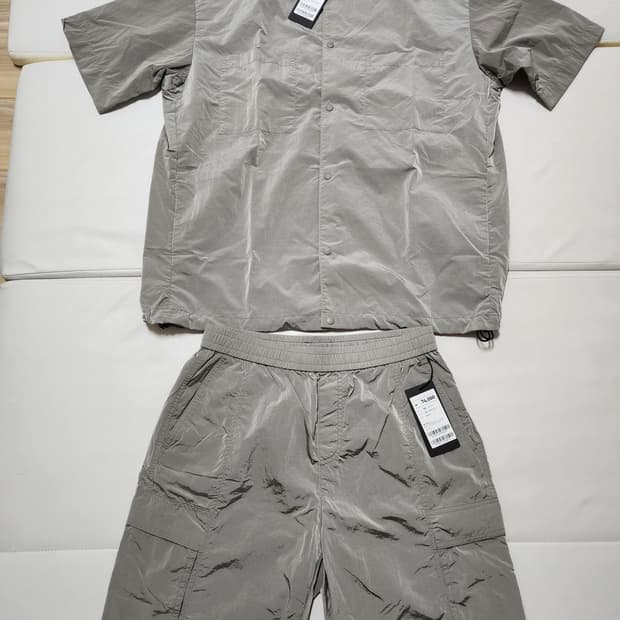 지오지아앤드지바람막이반팔자켓반바지셋업베이지