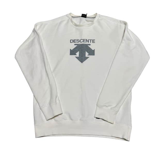 데상트 빅로고 맨투맨 