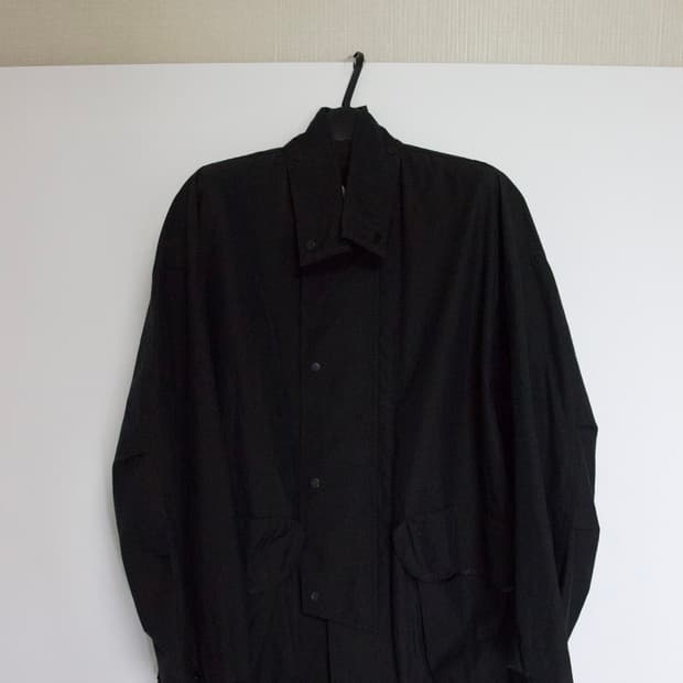 (새상품)오라리 워시드 핀스 립스탑 샴브레이 빅필드 블루종 블랙 샴브레이