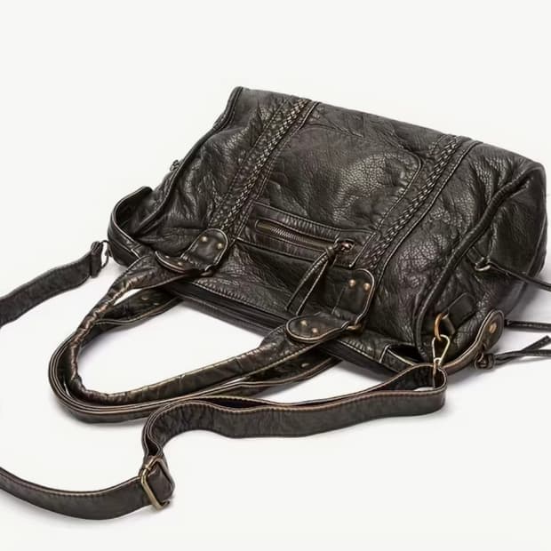 레더 숄더 크로스백
