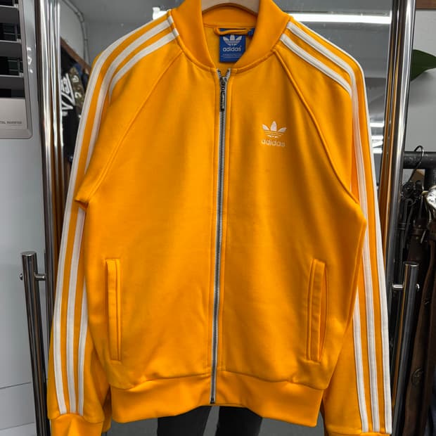 아디다스 유로파 화이트/옐로우 트랙탑 져지