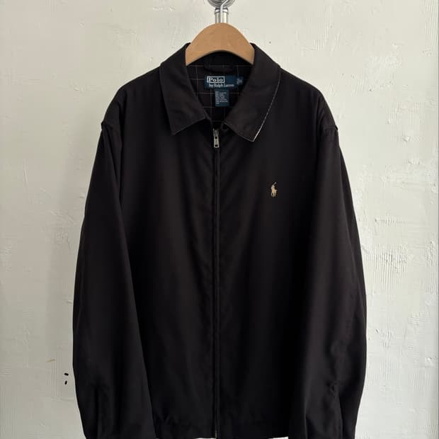 Polo Ralph Lauren 폴로 랄프로렌 블랙 폴리쉘 스윙 자켓
