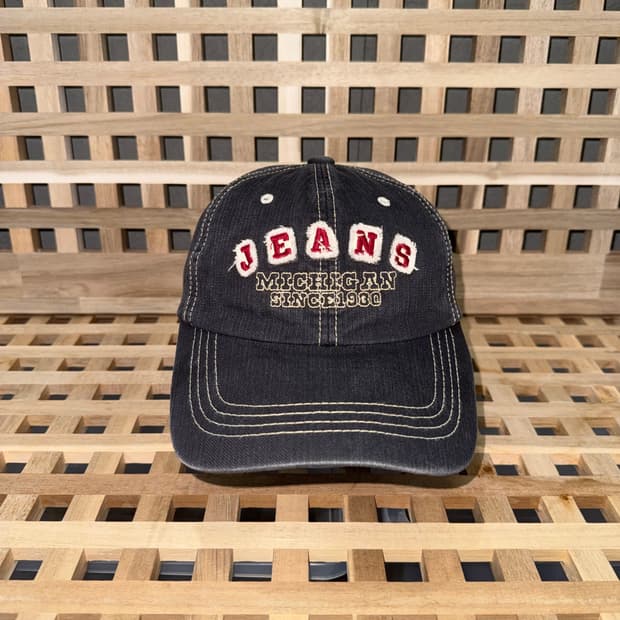90s 미시건 진스 데님 볼캡
