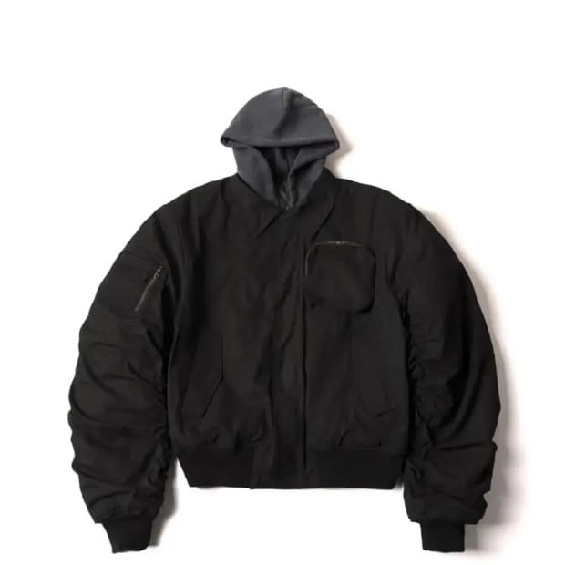 이그노어 포켓 후드 봄버