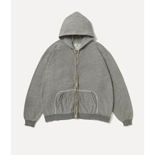 아프레쎄 26ss 빈티지 라이트웨이트 후드 집업 그레이