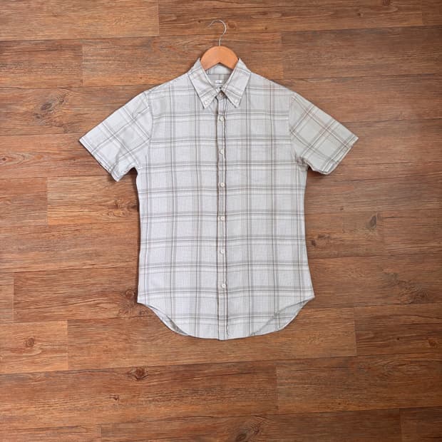 클럽모나코 슬림핏 XS 캐주얼 반팔 셔츠 남방 체크