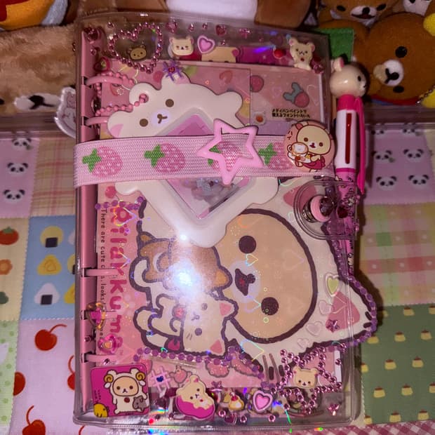 ✨리락쿠마 다이어리셋업/A6핑크타입💗/64장