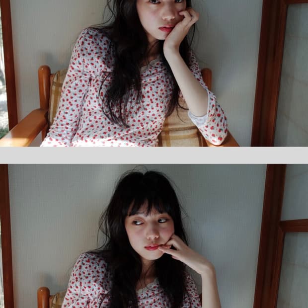 샵페어리★[F.E.E.S] strawberry lace top