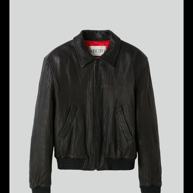 L사이즈) 렉토 벤 크링클 레더자켓