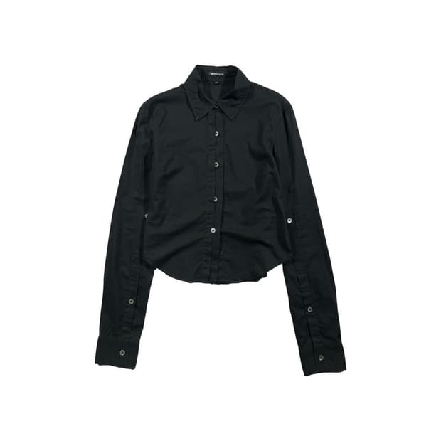 [Ann Demeulemeester] 앤 드뮐미스터 하프 버튼 셔츠