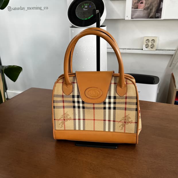 올드 버버리 노바체크 토트백