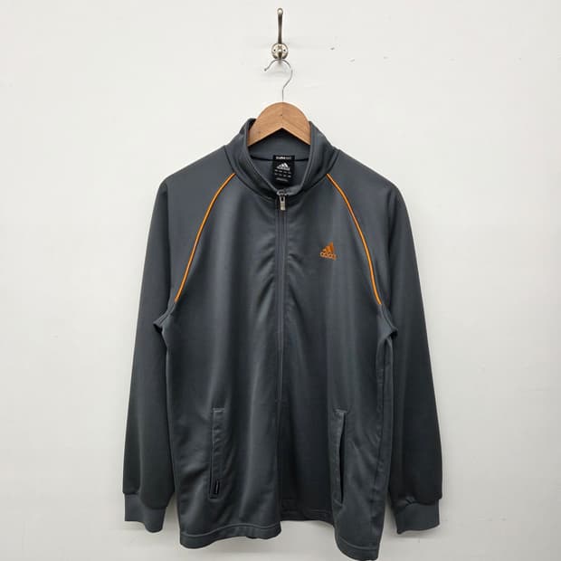 아디다스 클라이마쿨 트랙탑 회색 남XL