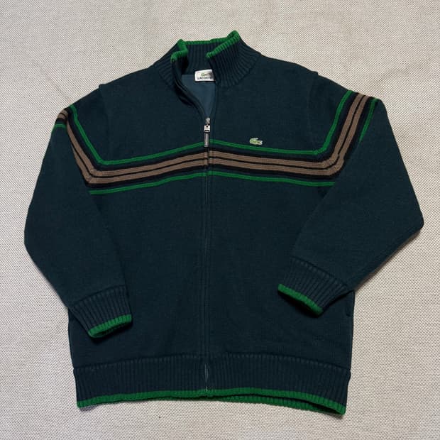 라코스테 울 니트 집업