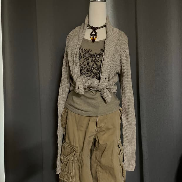 y2k 카고 코디세트(3pcs)