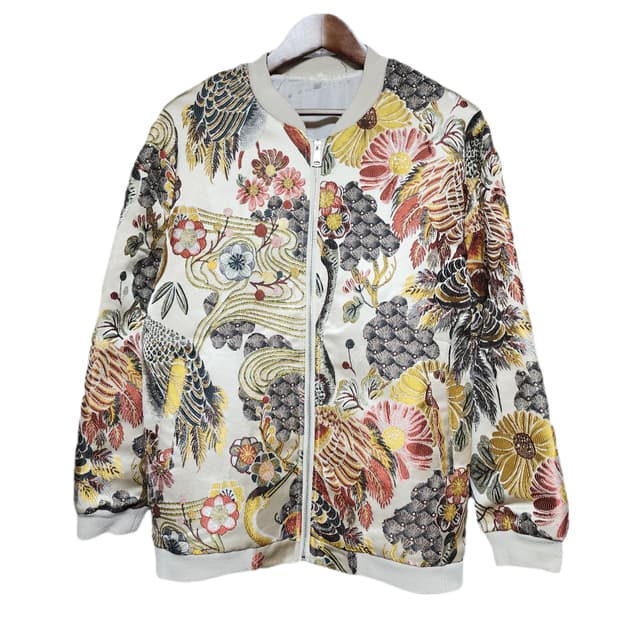 Vintage 오리엔탈 자수 스카잔