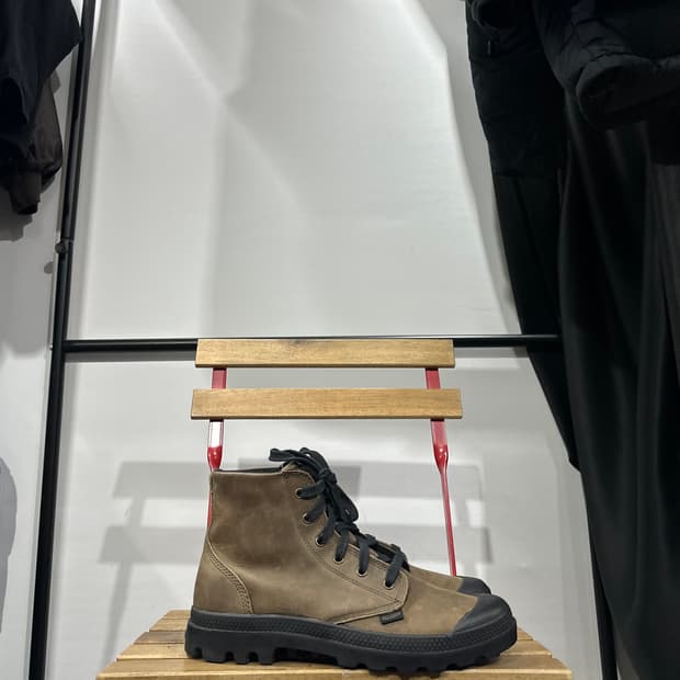 UK8) 270 팔라디움 부츠 남성 남자 워커 브라운 카키 레더