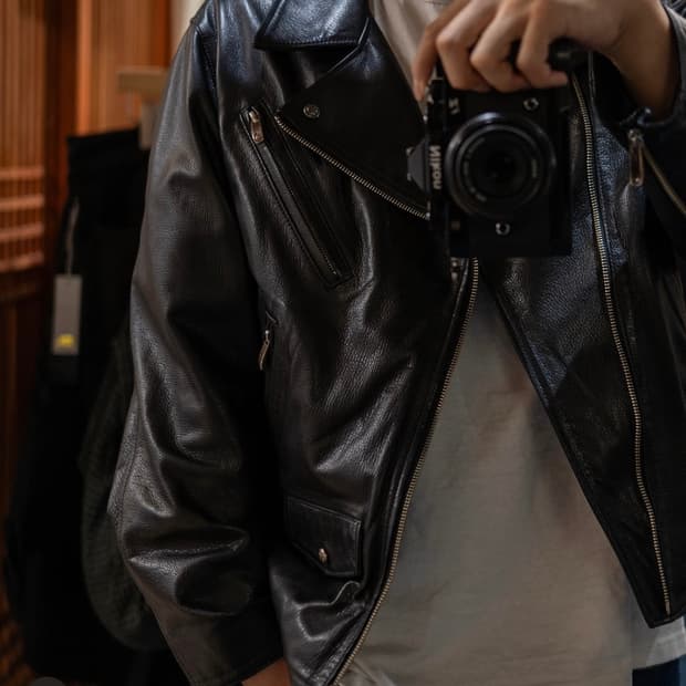 (이번주만할인)포터클래식 PORTER CLASSIC 더블라이더 자켓 L