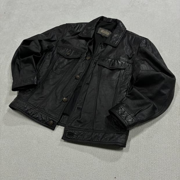 Galecci 가죽 자켓 블랙 L