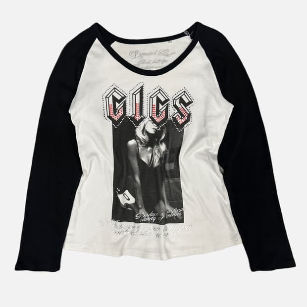 cubic lettering girl t-shirt