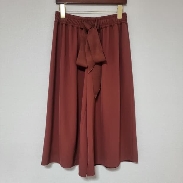 랑방컬렉션 리본타이 와이드 밴딩 팬츠 (55) 상태최상