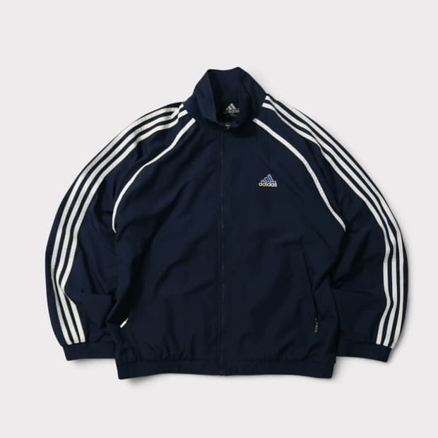 [XL] 90's 아디다스 올드스쿨 삼선 바람막이 자켓