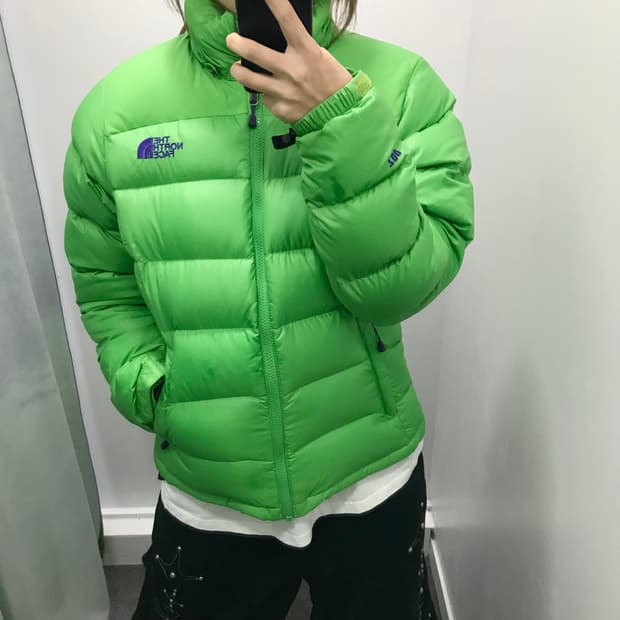노스페이스 그린 700패딩