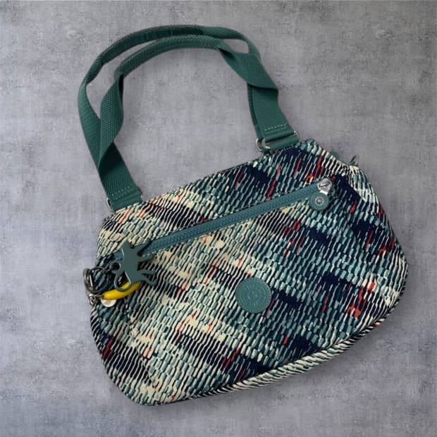 키플링 Kipling 민트 패턴 나일론 토트백 숄더백