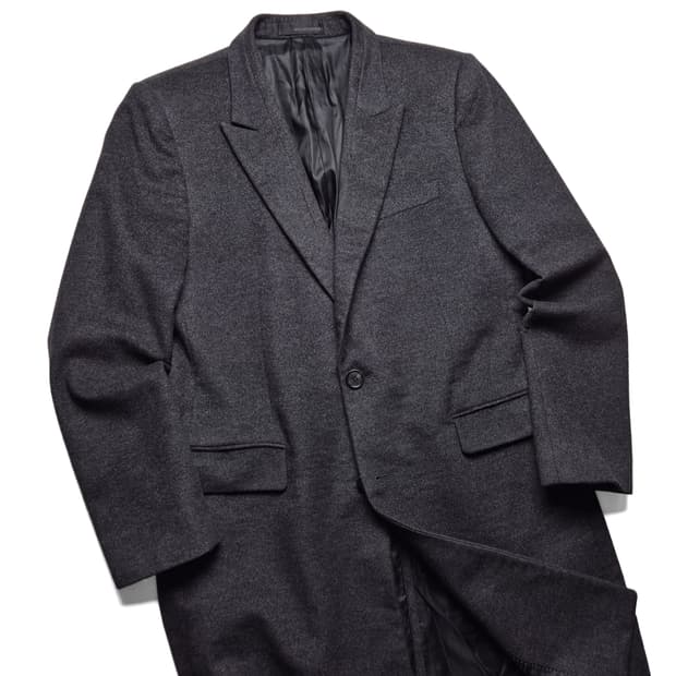 [L] 솔리드옴므 울캐시미어 싱글 코트