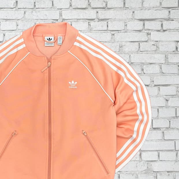 아디다스 신형 슈퍼스타 빈티지 핑크 져지 S(우먼L)