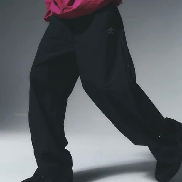 트래블 워크샵 사이드 스냅 팬츠 블랙