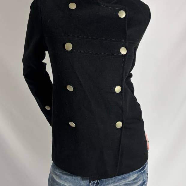 System Slim Double Breasted Coat