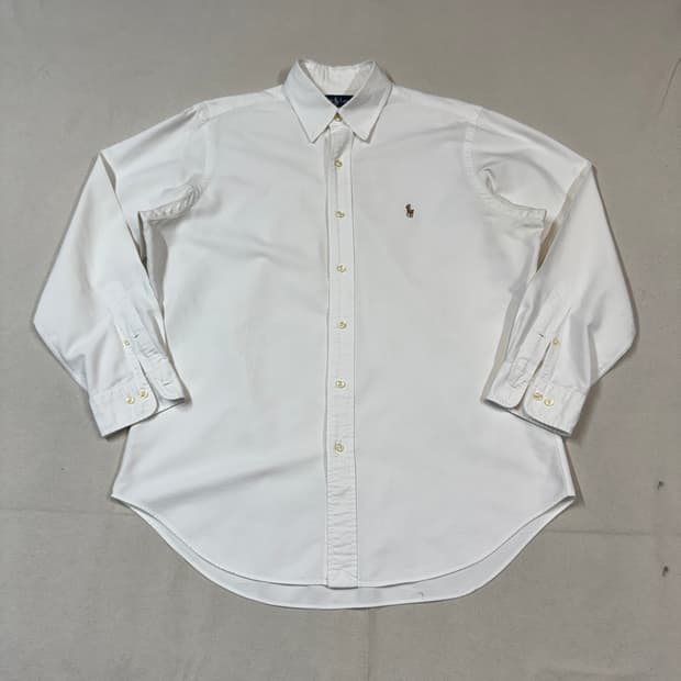 L) 폴로 랄프로렌 클래식핏 화이트 옥스포드 셔츠 W22
