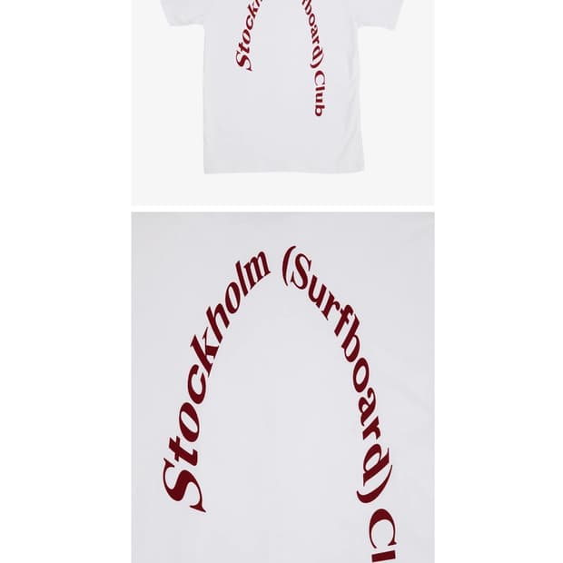 스톡홀름 서퍼보드 클럽 반팔입니다