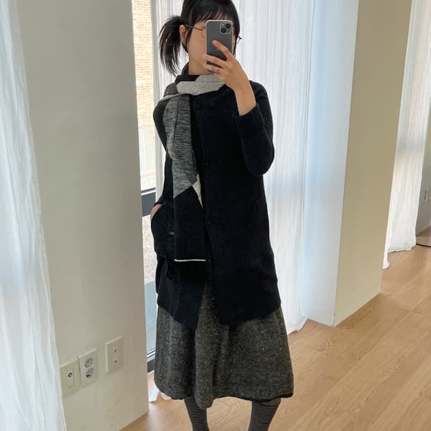 vintage wool flare skirt