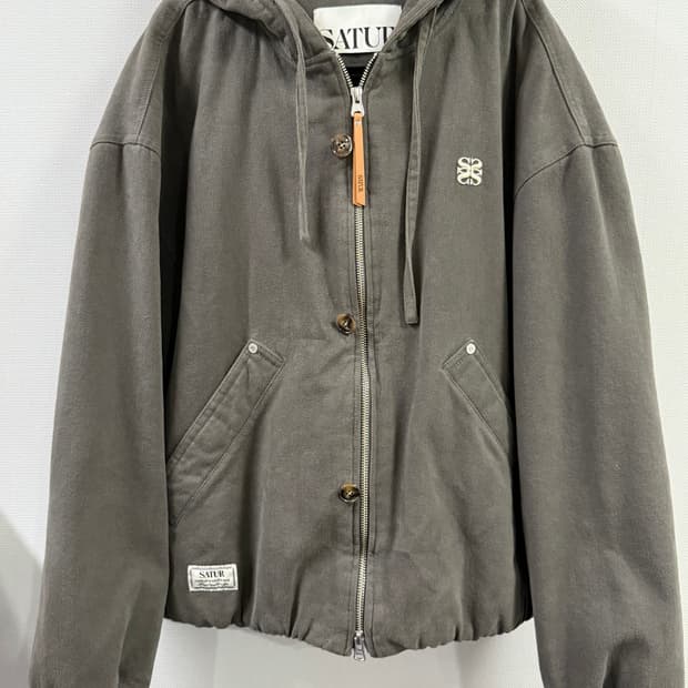 [M] 세터 패디드 후드 자켓 차콜 그레이