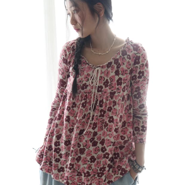 [Hysteric Glamour] Floral Tunic Blouse