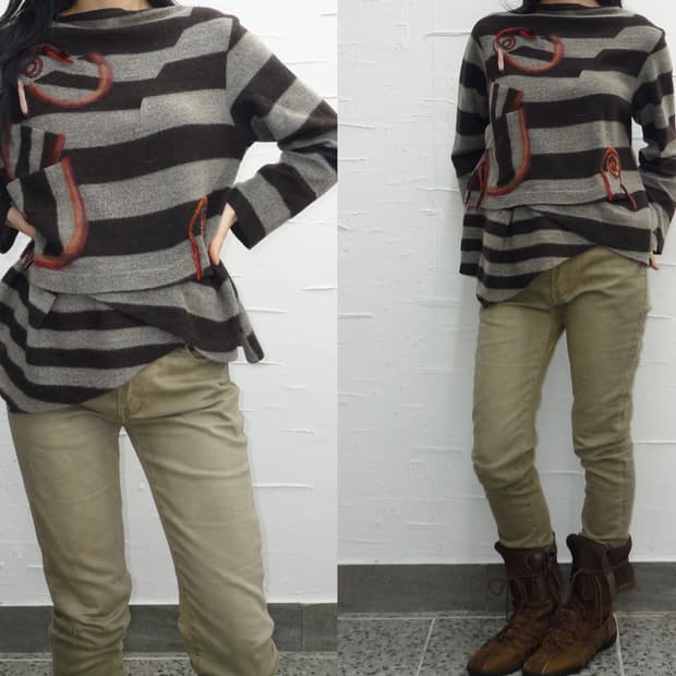 yarn point flare knit