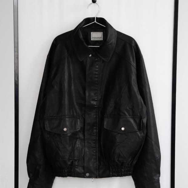 피키소사이어티 가죽자켓 봄버자켓 남여공용