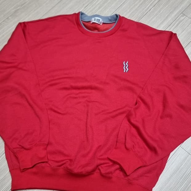 미즈노 Super STAR 빨간색 맨투맨 니트 티셔츠(100,105)