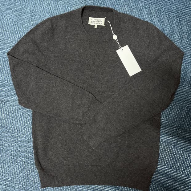 마르지엘라 다크그레이 캐시미어 니트 S(95-100)