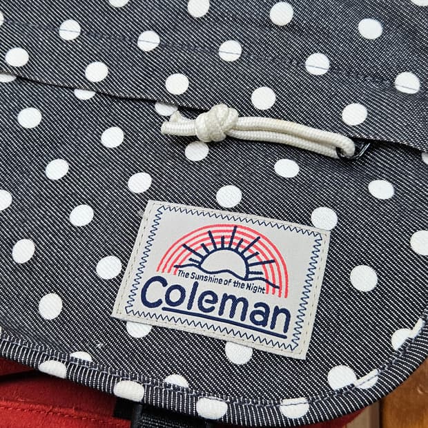 일본 콜맨 데님 도트 땡땡이 크로스백/모리걸/미키마우스깔