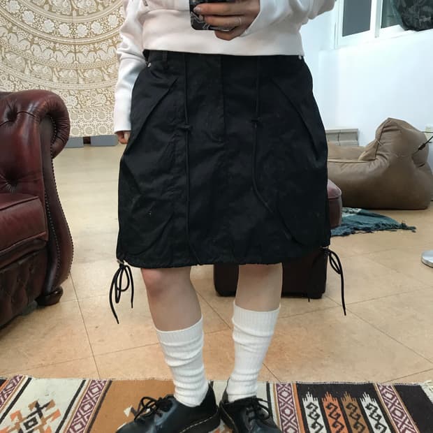여성 나일론 스트링 미니스커트