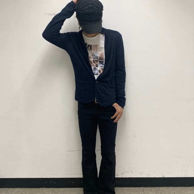 (Armani Exchange)Single-Breasted Knit Bl