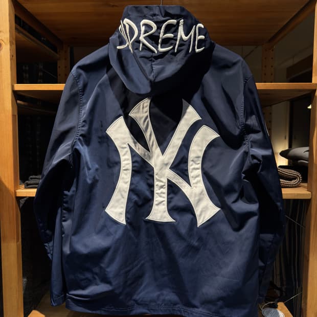 ss15 슈프림 양키스 재킷 L size 네이비