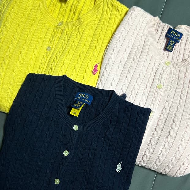 폴로 걸즈 가디건 XL
